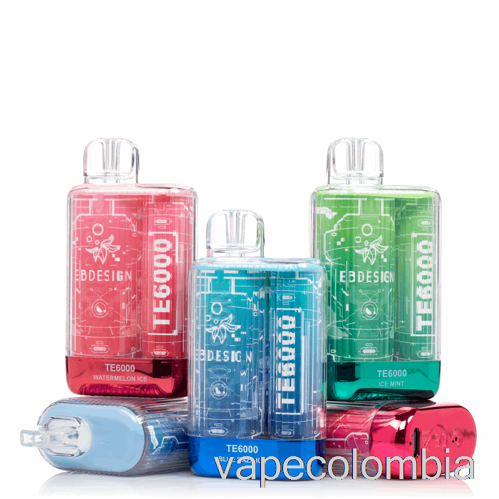 Vape Recargable Eb Te6000 Desechable Manzana Melocotón